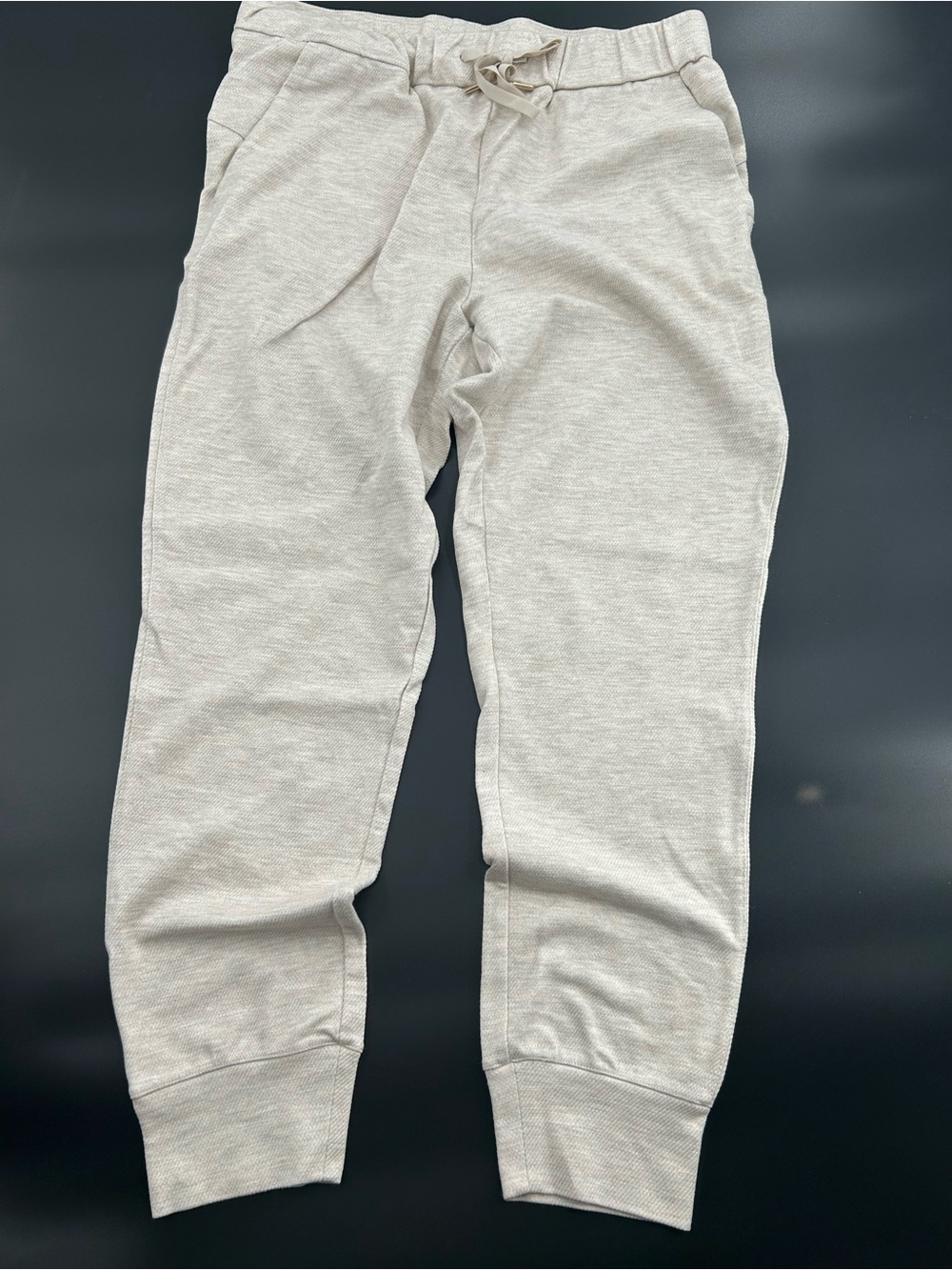 Rachel Zoe Jogger Sweatpants Beige Cream Oatmeal Womens Boho Chic Lounge Medium